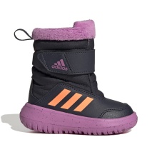 adidas Winterstiefel Winterplay I (Nylon, Futter, Schmutzfang, Klettverschluss) inkblau/pink Kleinkinder